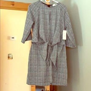 Black and White Plaid Dress